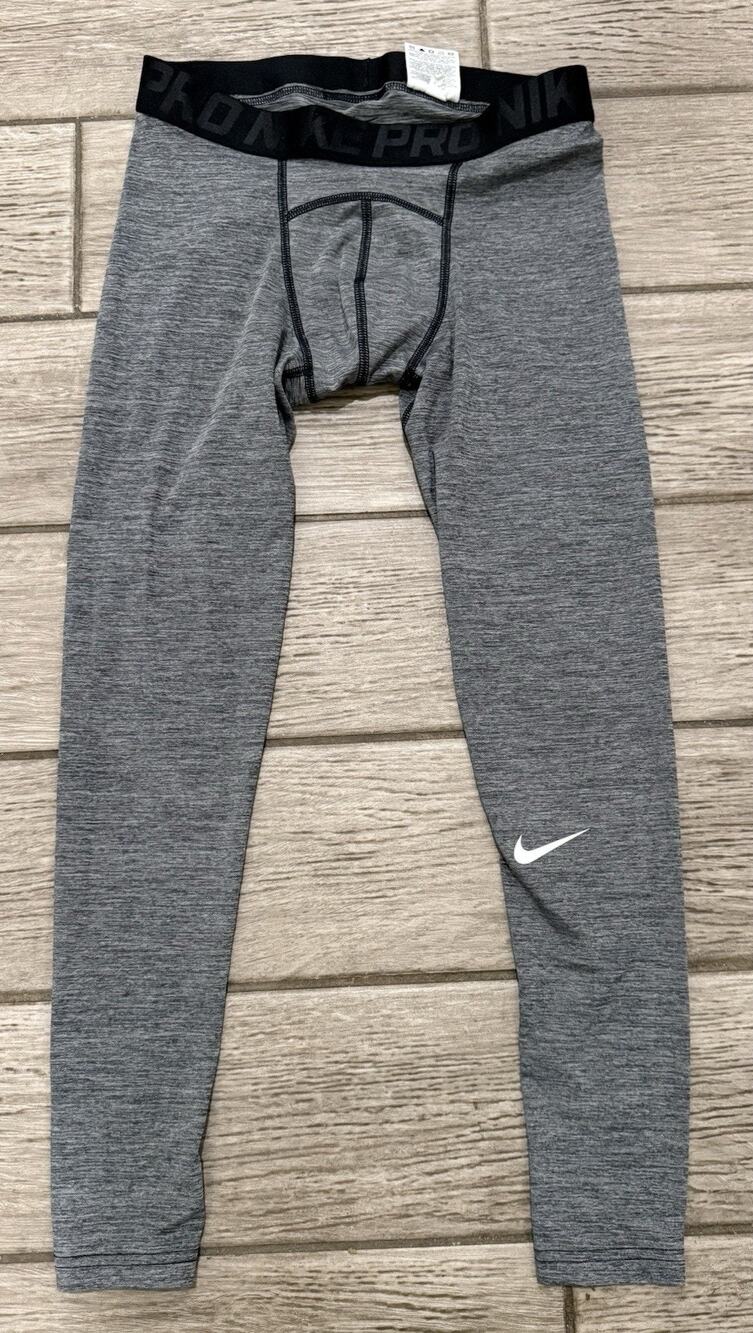 Nike Pro Dri-FIT Compression Leggings Medium Grey Heathered Leggings Mens